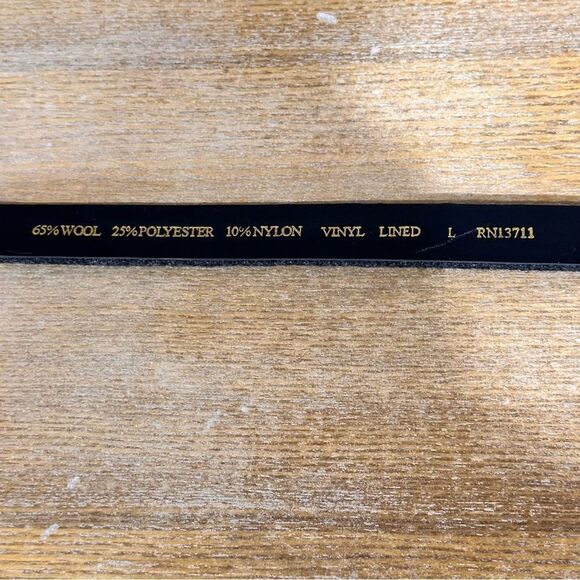 *Two Women's Belts - Grey Wool and Black Vegan Leather* S/M - Picture 7 of 10